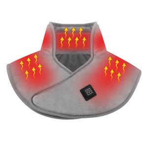 USB 발열 숄 (3단계 온도 조절), 지퍼형 발열 어깨 랩 (목/등용), 세탁 가능한 따뜻한 케이프 (가정/사무실 여성용)