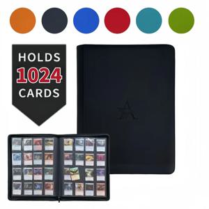16포켓 카드 바인더 - 프리미엄 트레이딩 카드 바인더, 1024장 수납 가능, TCG 및 스포츠 카드를 위한 최고의 보호 기능 제공 수집가의 d