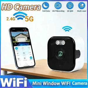 미니 창문 카메라는 실외 카메라를 대체합니다. 2.4/5GHz WiFi 카메라, 3MP 해상도, 창문 카메라를 통해 풀컬러 야간 투시 기능 제공.