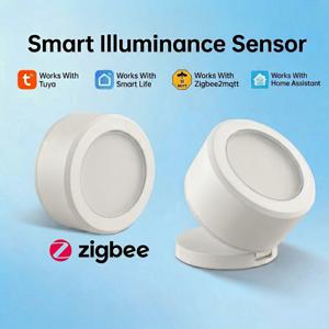 Tuya ZigBee 스마트 라이트 센서 휘도 조명 밝기 감지기 배터리 작동 지원 홈 어시스턴트 Zigbee2mqtt