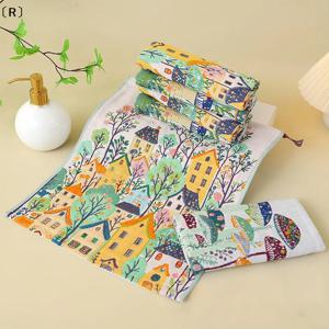 〔R〕34x40cm 대형 핸드 타월 4겹 100% 면 거즈 속건성 행주, 주방 및 욕실용 장식용 티 타월