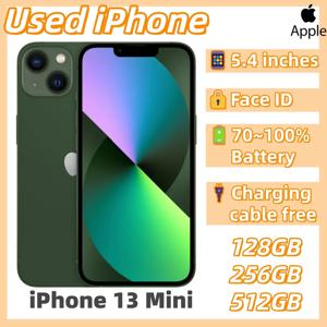 중고 애플 아이폰 13 미니 128GB/256GB/512GB 싱글 유심 언락 5.4인치 A15 바이오닉 칩 페이스 ID 5G 중고 아이폰