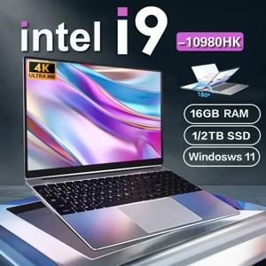 2026년형 14.1인치 인텔 코어 i9-10980HK 노트북 16GB 램 1/2TB SSD 휴대용 노트북 윈도우 11 프로 오피스 게이밍 노트북 컴퓨터