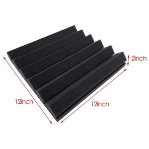 6Pcs 어쿠스틱 폼 30X30x5cm 스튜디오 KTV 용 어쿠스틱 폼 패널 방음 처리 페인트 패드 종이 벽 스티커-ABQU
