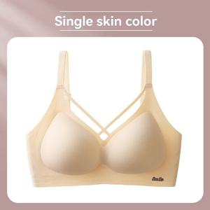 소녀 원활한 브래지어 컴포트 무선 속옷 여자의 강철 반지 Bralette 3/4 컵 광택 브래지어 여성 란제리 일본식