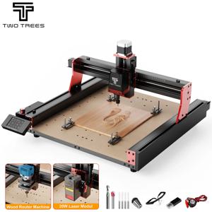 TWOTREES TTC450 Pro CNC 밀링 머신 금속 프레임, 듀얼 리미트 스위치, GRBL 컨트롤, 목공용 CNC 라우터 머신