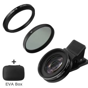 매크로 렌즈, 37MM 15X, 4K HD 사진 전문가용, 핸드폰 카메라 렌즈, 아이래쉬용 다이아몬드 주얼리, 스마트폰 30X 매크로 렌즈