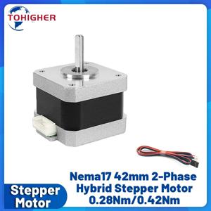 Nema17 스테퍼 모터 42 모터 4-리드 0.28Nm/0.42/0.56Nm/0.7Nm 1.8도 Diy 3D 프린터 스캐너 휠 로봇 드라이브용