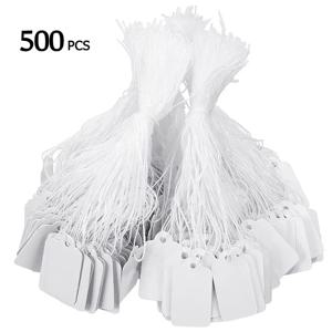 500개/묶음 보석 가격표 면 끈 포함 상품 가격표 가게 가격 카드 DIY 금 은 공백 가격 표시 카드