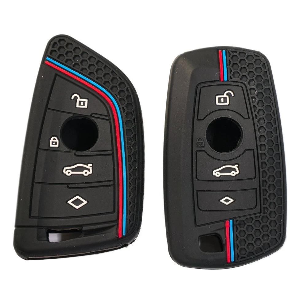 BMW F30 F31 F32 F34 F20 F21 F07 F10 1 3 5 7 시리즈 X1 X3 G01 X4 G02 X5 F15 F16 M3 M4용 실리콘 자동차 키 케이스 커버 쉘