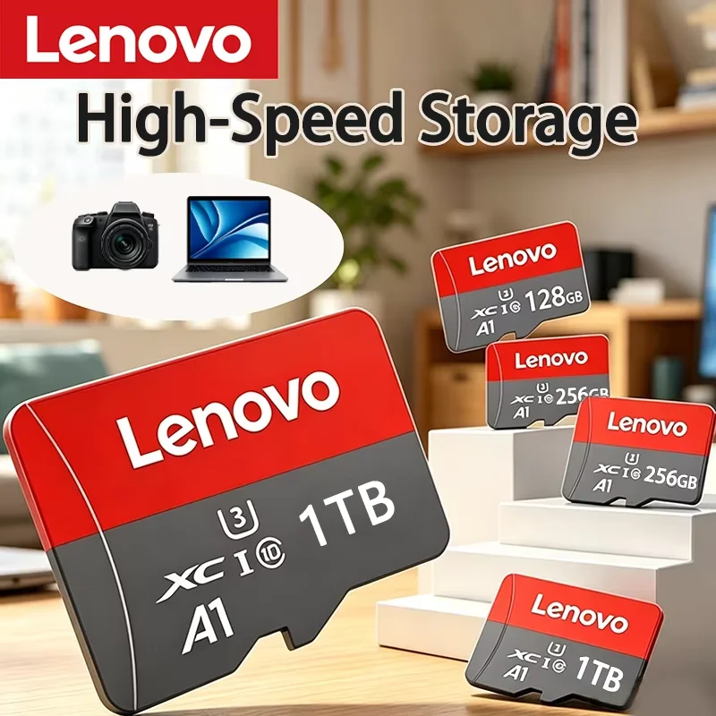 레노버 1TB 고속 마이크로 SD 카드 TF 플래시 카드 메모리 카드 128GB 256GB 512GB 1TB U3 V60 4K 풀 HD 고프로 액션 카메라용