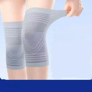 1쌍 따뜻한 무릎 보호대 여름용 무릎 커버 통기성 논슬립 관절 통증 완화 압박 무릎 패드 에어컨용 얇은 패드