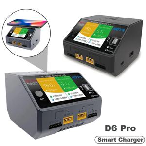NEW D6 Pro AC 200W DC 650W 15A 2X325W 2X15A 충전기 무선 충전 기능 포함 NiZn/Nicd/NiMH 배터리 RC 드론 부품