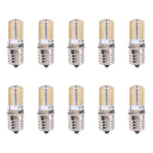 BAAU 10X E17 소켓 5W 64 LED 램프 전구 3014 SMD 조명 따뜻한 흰색 AC 110V-220V