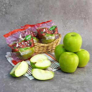 [더조은] 청사과 아오리 세척사과 가정용 3kg 15-18과