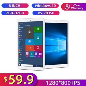 새로운 X80 8인치 윈도우 10 태블릿 PC 2GB RAM 32GB ROM 인텔 X5-Z8350 쿼드 코어 듀얼 카메라 WIFI 1920x1200 IPS 1*마이크로