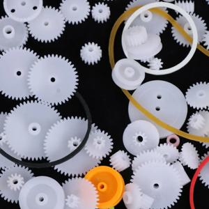 DIY 코그 휠 플라스틱 기어 세트(교육용 로봇 모델 기계용 고무 밴드 포함)