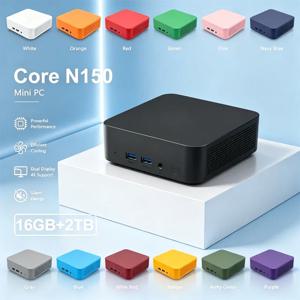 미니 PC 인텔 코어 N150 윈도우 11 소형 포켓 컴퓨터 16GB 램 1/2TB SSD WIFI6 BT5.2 4K 데스크탑 PC 게이밍 컴퓨터