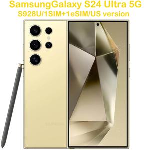 리퍼비시 삼성 갤럭시 S24 울트라 5G S982U 스마트 안드로이드 폰 6.8인치 4개 카메라 200MP 삼성 폰 S24U 5000mAh 45W AI