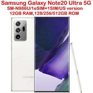 삼성 갤럭시 노트 20 울트라 5G 스마트 안드로이드 폰 SM-N986U 6.9인치 삼성 스마트폰 NFC 4500mAh 108MP 미국 버전 언락폰