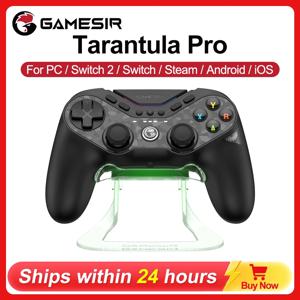 게임서 타란툴라 프로 PC 게임패드 (닌텐도 스위치 2/1, 스팀, iOS, 안드로이드 게임 컨트롤러) 홀 이펙트 스틱, NFC, ABXY 스위칭 기능 탑재