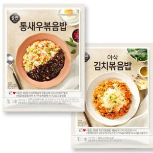 올반 볶음밥 2종 8팩[통새우 4팩 + 아삭김치 4팩]