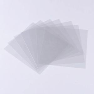 10pcs 투명 애완 동물 필름 투명 플라스틱 시트 내열성 부드러운 선물 상자 창 포장용 DIY 공예 상자용 투명 필름