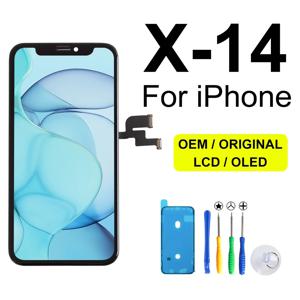 iPhone X 11 12 Pro 디스플레이 용 OLED Lcd iPhone X Xs Xr 11 12 13 Pro Max 스크린 교체 용 도매 가격 공장 디스플레이