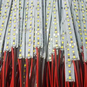 10개 25cm 50cm 12V 24V 2835 LED 하드 스트립 144 LED/m 3000k 자연광 흰색 4000k 4500k 흰색 6000k 6500k 보석 매장 진열장