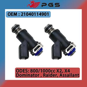 2PCS 연료 인젝터 21040114901   ODES V-Twin 800 및 1000 UTV 및 ATV X2 X4 Dominator Raider Assailant용 21040114901