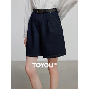 TOYOUTH 여성 데님 진 2025 여름 반바지 8527020