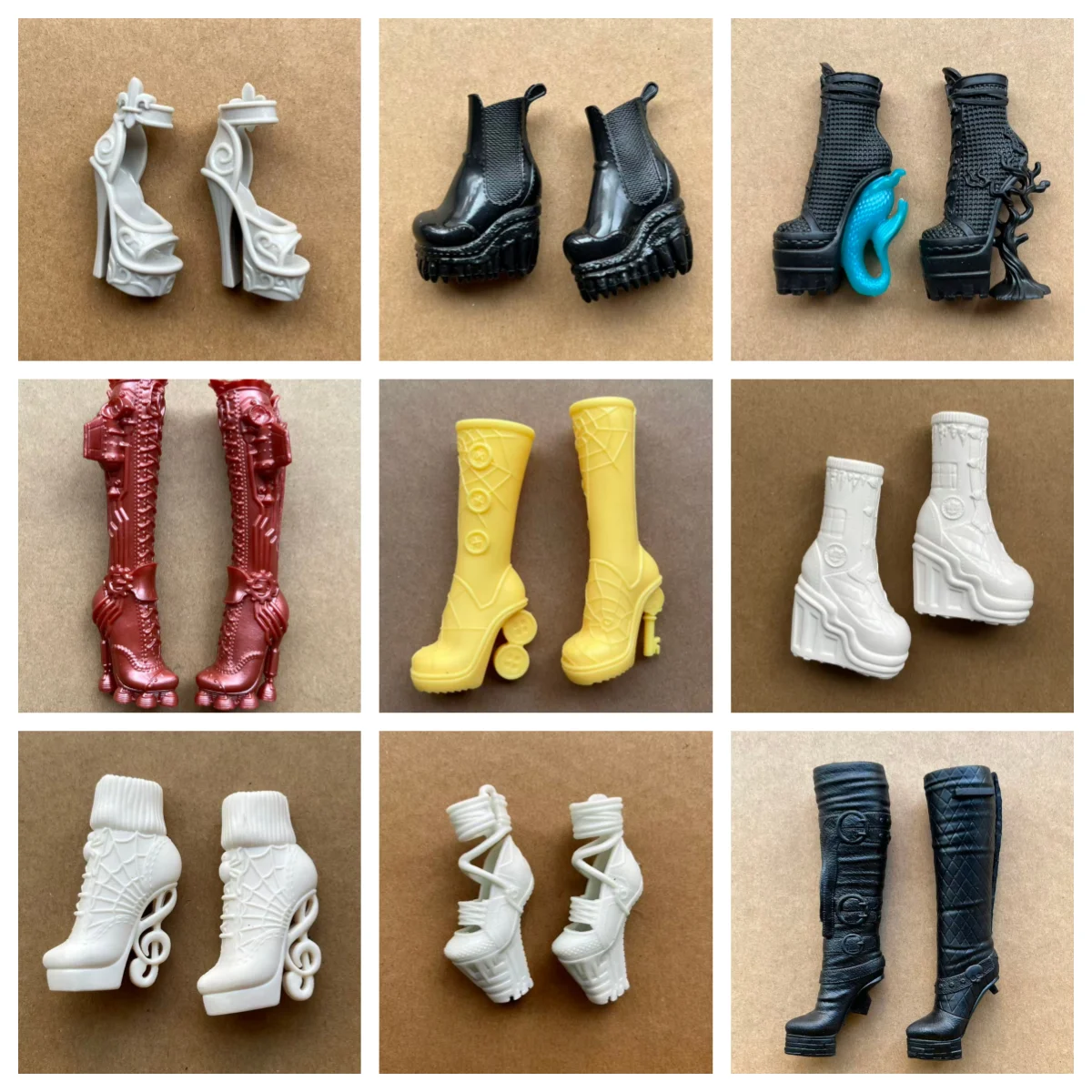 몬스터 인형 부츠 신발 슬림 인형 신발류 개성있는 인형 장식 DIY 드레싱 액세서리 부품