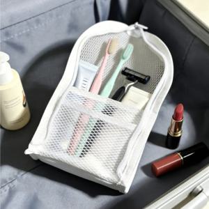 1/2pcs EVA 메쉬 화장품 가방 여행용 스탠드 보관 메이크업 가방 주최자 여성 메이크업 파우치 휴대용 세면 용품 뷰티 케이스