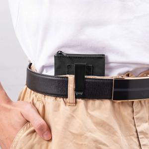 RFID 차단 도난 방지 히든 클립 숨김 지갑 여행용 파우치 신용 카드/ID 현금 열쇠 보관함 (여성 & 남성용)