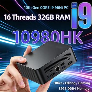 2026 신형 인텔 I9-10980HK/N150 휴대용 미니 PC 컴퓨터 윈도우 11 32GB DDR4 1/2TB SSD 게이밍 컴퓨터 WiFi 6 오피스 데스크탑