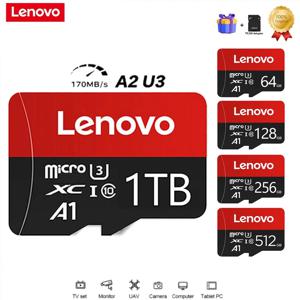 레노버 1TB 메모리 마이크로 카드 클래스 10 고속 4K 비디오 TF 플래시 SD 카드 2TB 1TB 256GB 128GB 휴대폰 카메라 드론용 TF 카드