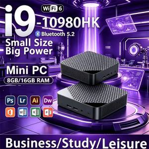 코어 I9 10980HK 컴팩트 프로 미니 PC 허니콤 인텔 16GB 램 대용량 SSD 4K 화면 WiFi6 BT5.2 다기능 사무용 게임용 기기