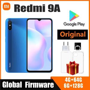 샤오미 레드미 9A 글로벌 버전 4G 6GB 128GB 5000mAh 13MP 안드로이드 MTK Helio G25 옥타코어 중고 휴대폰