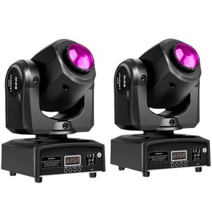 클럽 Dj 무대 조명 파티 디스코 결혼식 이벤트에 대 한 2PCS 60W 미니 Led Dmx 고보 이동 머리 스포트 라이트