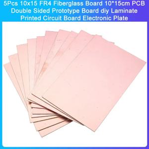 5Pcs 10x15 FR4 유리 섬유 구리 클래드 라미네이트 10*15cm PCB 양면 프로토 타입 보드 DIY 적층 인쇄 회로 기판