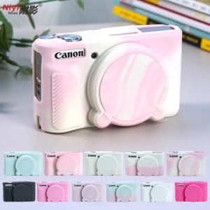 Canon SX730 SX740 용 카메라 실리콘 케이스 소프트 실리콘 보호기 카메라 커버 케이스 전신 가방베이스 플레이트 방진 Waterprof