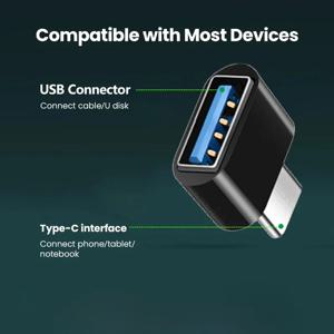 유형 C-USB A 어댑터 3.0 Samsung Huawei Xiaomi 핸드폰 컴퓨팅 MacBook Pro iPad 미니 노트북 용 USB-C OTG 데이터 커넥터