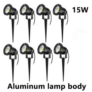5W 10W 15W 야외 Waterprof IP65 220V110V12V24V 스파이크 정원 경로 녹색 스포트 라이트 풍경 정원 따뜻한 흰색 LED 잔디 램프