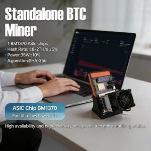 Bitaxe Gamma 602 비트코인 ​​채굴기 1.8TH/s 오픈 소스 로터리 채굴 기계 개인 암호화폐 수집 장치