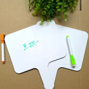 10-20개 드라이 이레이즈 답변 패들 휴대용 양면 패들 미니 화이트보드 소형 화이트보드 드라이 이레이즈 사인 경매용