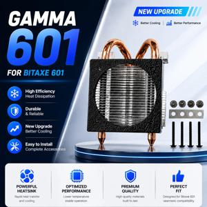 DIY 냉각 히트싱크 쿨러 1.5T 비트코인 ​​Gamma601 602 광부용 알루미늄 구리 냉각 라디에이터 2026 새로운 히트싱크 냉각
