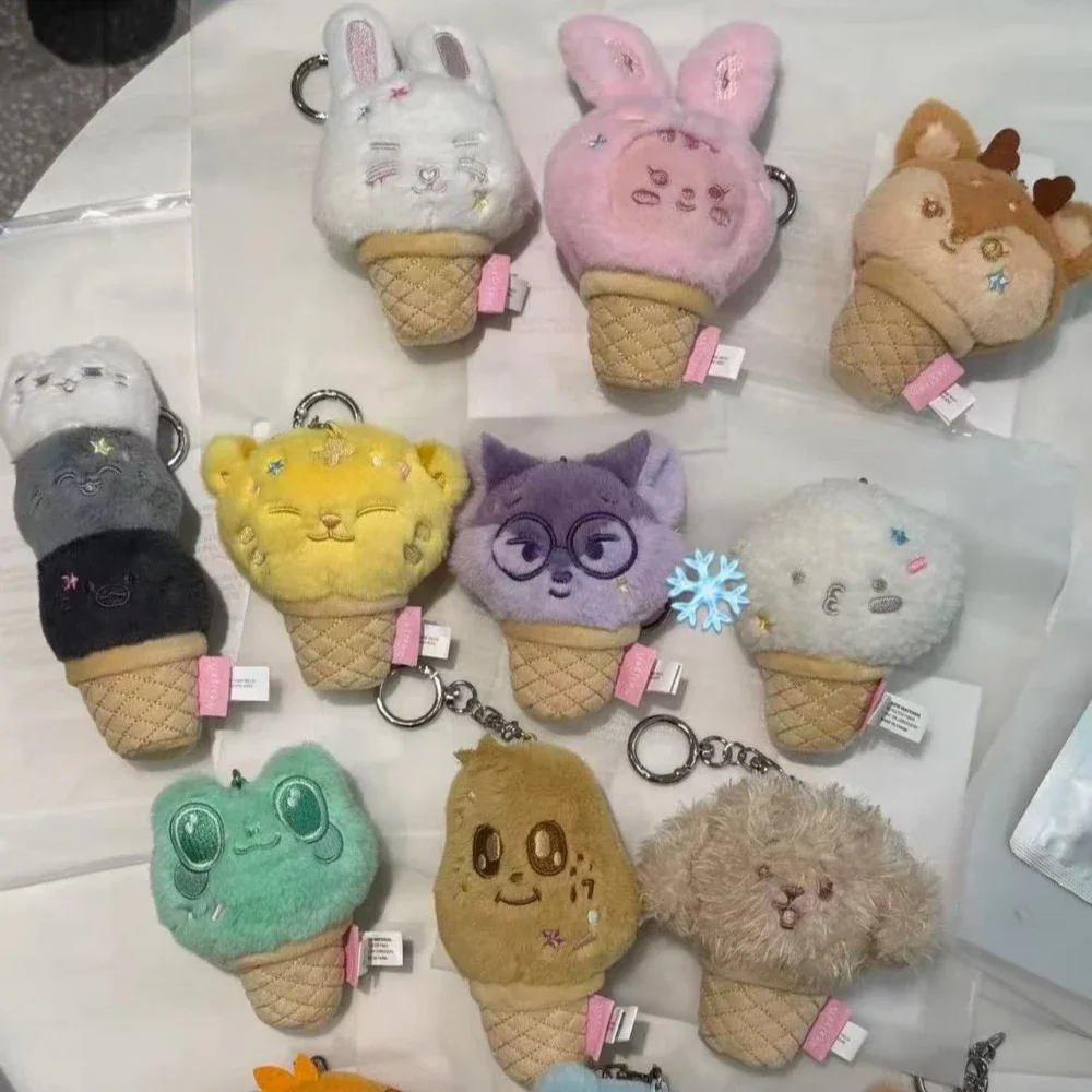 7-9cm 미니틴 키체인 플러시 K팝 스타 JUN 플래시 주변기기 인형 플러시 펜던트 키체인 팬 컬렉션 선물 팩 펜던트