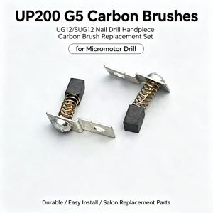 UP200 G5 카본 브러쉬 UG12/SUG12 네일 드릴 핸드피스 카본 브러쉬 교체 세트 (마이크로모터 드릴용)