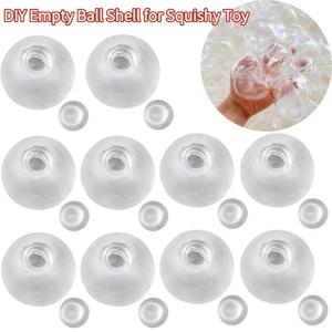 DIY 핸드메이드 스퀴시 장난감용 빈 공 껍질, 말토즈 스퀴즈 볼용 투명 소프트 고무 스킨, 개인 맞춤형 스퀴즈 필러