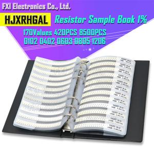 170 값 4250PCS 8500PCS SMD 저항기 1% 0R~10M 0201 0402 0603 0805 1206 샘플 도서 저항기 분류 키트 저항기